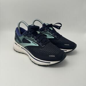 Brooks Ghost 14 Running Shoes Peacoat/Yucca/Navy US Women's Size 6.5 B